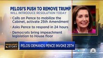 Nancy Pelosi to introduce resolution that calls on Mike Pence to invoke 25th Amendment
