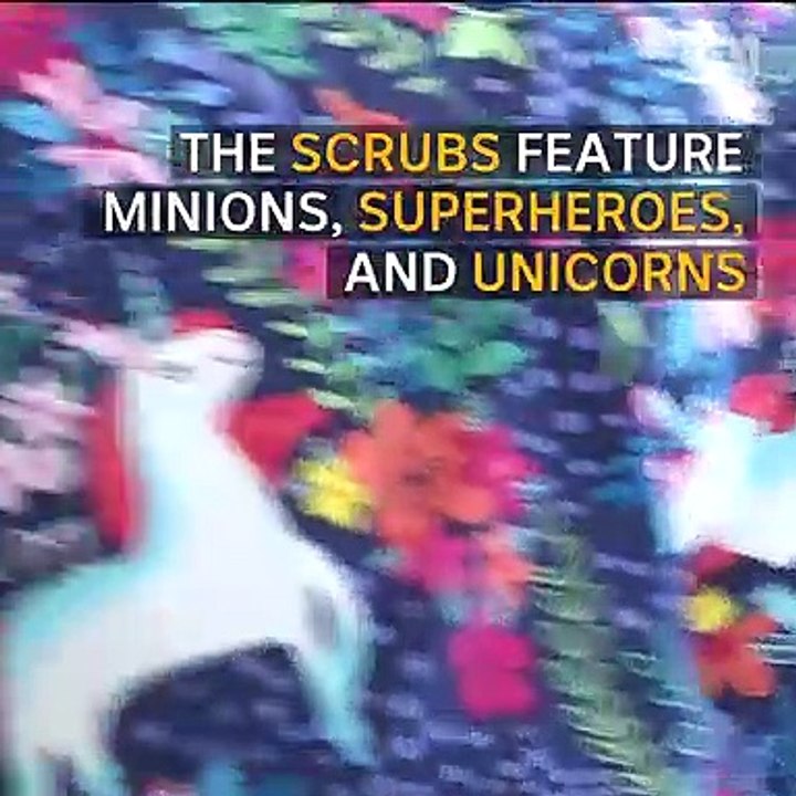 QLD nurses wear cartoon scrubs to make hospital less scary for kids