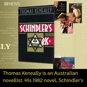 Thomas Keneally reminds students to dream big