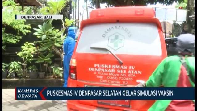 Puskesmas IV Denpasar Selatan Gelar Simulasi Vaksin Covid-19