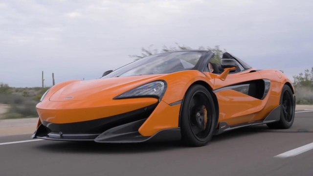 McLaren 600LT Spider in Myan Orange Driving Video