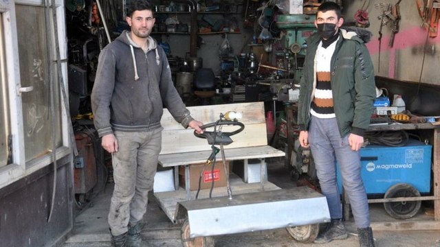 Hurda malzemeden 10 günde elektrikli araç yaptılar