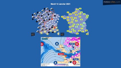 bulletin météo du mardi 12 janvier 2021