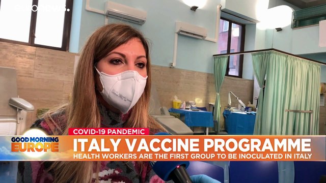 Italy's vaccine rollout begins with jabs for health workers