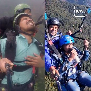 The Paragliding Man Is Back With Another Paragliding Video, This Time He's Sipping Chai In The Air!