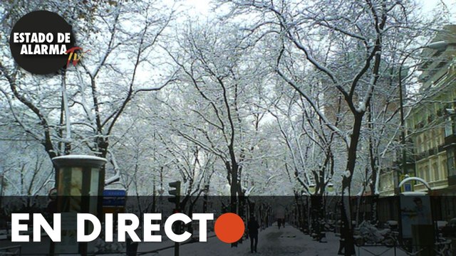 EN DIRECTO | Por las nevadas calles de Madrid con Vito Quiles