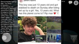 13 YEAR OLD BOY STABBED TO DEATH AFTER BEING SET UP BY HIS OWN GIRLFRIEND  RIP OLLY