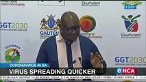 COVID-19 spreading faster in Gauteng