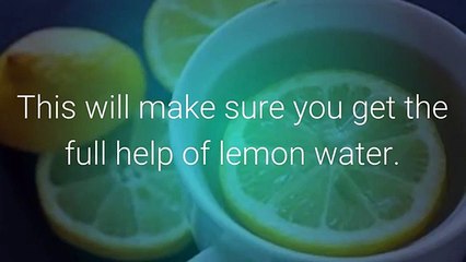 Lemon water drink early morning empty stomach