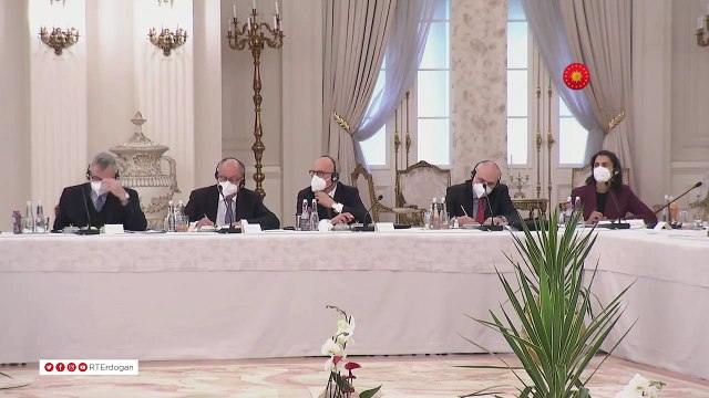 Cumhurbaşkanı Erdoğan, Avrupa Birliği Ülkeleri'nin Büyükelçileri ile yapılan toplantıda konuştu
