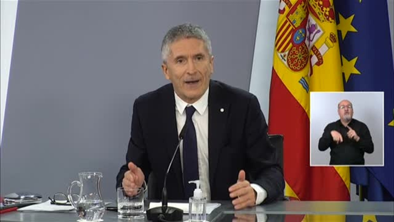 Marlaska: "Cuando tengamos la evaluación de todos los daños, se tomará la decisión conforme a la ley"