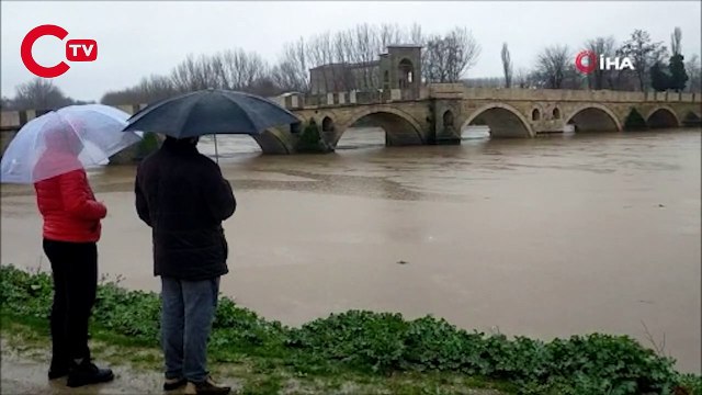 Tunca Nehri için alarm seviyesi turuncu ya yükseltildi