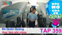Lan Trinh giúp đỡ ước mơ học phi công - bé Nguyễn Quốc Quang | ƯỚC MƠ CỦA EM | Tập 359 | 151001
