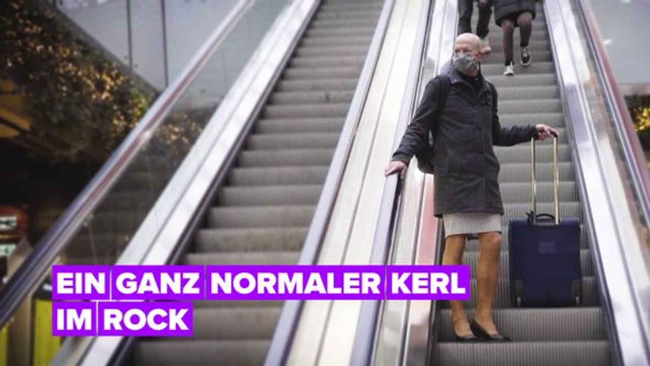 Alleinstehend - Mann im Rock