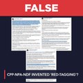 FALSE: 'Red-tagging' a term invented by CPP-NPA-NDF