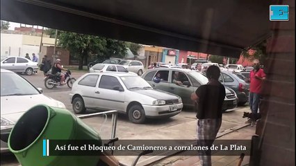 Así fue el bloqueo de Camioneros a corralones de La Plata