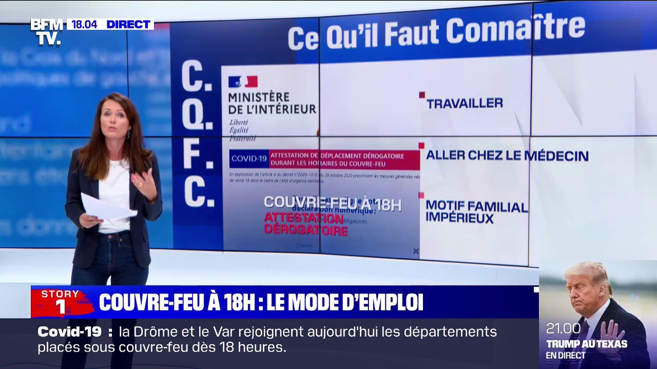 Attestations, dérogations, sanctions... Les règles du couvre-feu à 18h