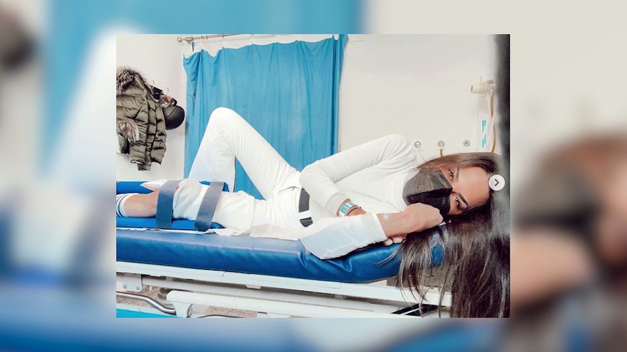 Carla Barber, en el hospital tras sufrir un accidente esquiando