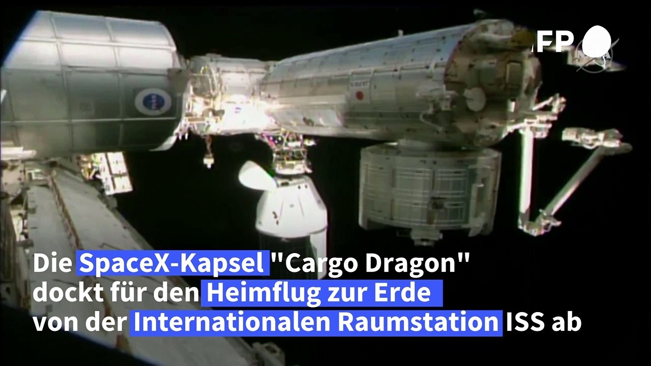SpaceX-Kapsel dockt für Rückflug zur Erde von ISS ab