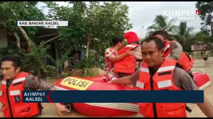 Curah Hujan Tinggi, Sejumlah Kecamatan di Kabupaten Banjar Diterjang Banjir