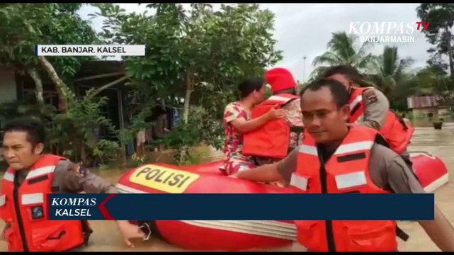 Curah Hujan Tinggi, Sejumlah Kecamatan di Kabupaten Banjar Diterjang Banjir