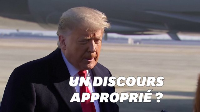 Trump estime que son discours avant le Capitole était convenable , mais dans les faits...