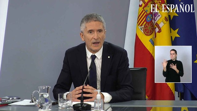 Declaraciones del ministro Marlaska sobre la situación del temporal