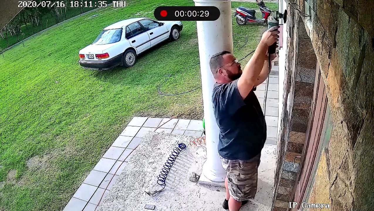 Man's Slip Gets Him a Grinder to the Face