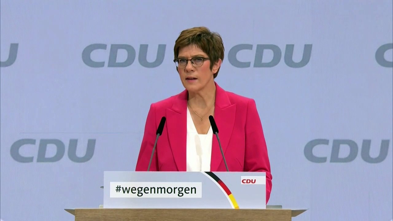 Kramp-Karrenbauer ruft CDU zu Geschlossenheit auf