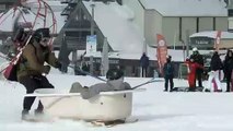 Ski au Lioran sans remontées mécaniques