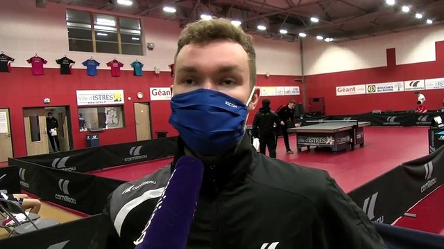 Vincent Picard après la défaite d'Istres Tennis de Table contre Jura Morez