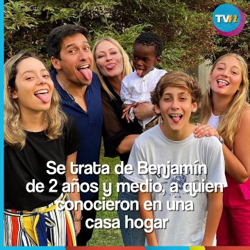 Rafael Araneda y su esposa adoptaron a un niño haitiano