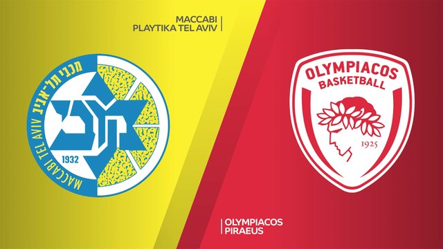 Maccabi Playtika Tel Aviv - Olympiacos Piraeus Highlights | Turkish Airlines EuroLeague, RS Round 19