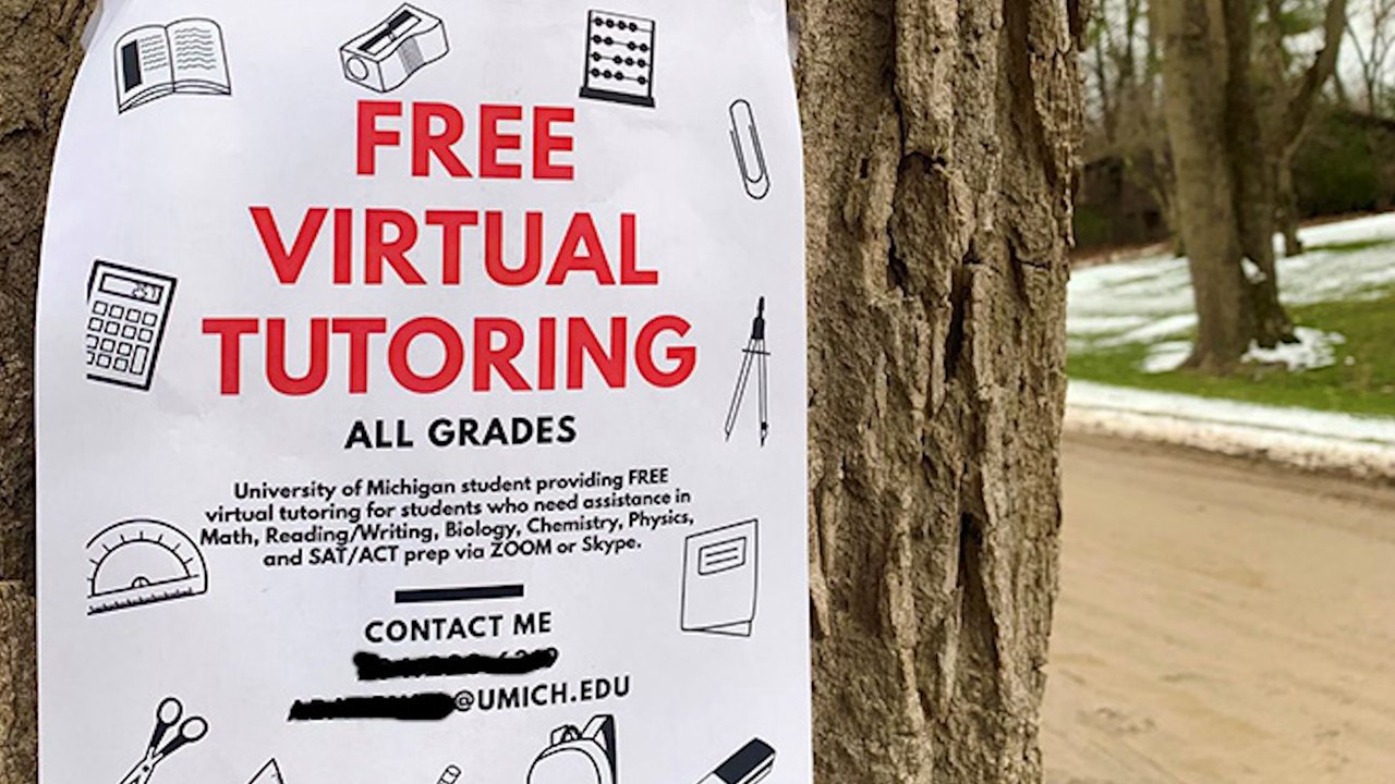 College Student Offers Free Online Tutoring For Kids