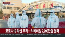 코로나 확산 우려에 허베이성 2,200만명 봉쇄