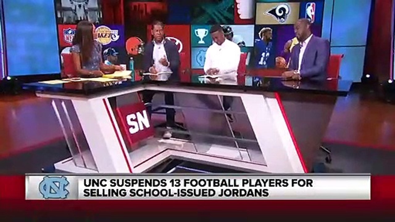 13 UNC PLAYERS SUSPENDED FOR SELLING GIFTED JORDAN SNEAKERS