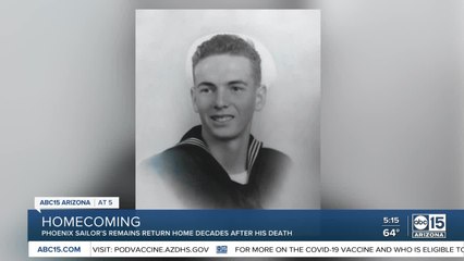Phoenix sailor returns home nearly 80 years after attack on Pearl Harbor