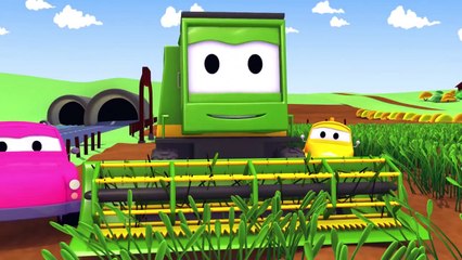 Tom la Dépanneuse et la Moissoneuse à Car City | Voitures et camions dessins animés pour les enfants