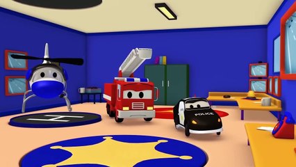 La Super Patrouille, camion pompier et voiture de police, et le Fantôme à Car City | HALLOWEEN !