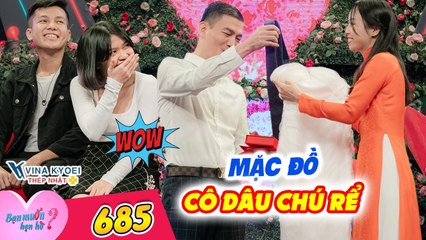 Bạn Muốn Hẹn Hò #685 I Chàng trai đi 1700KM từ Hà Nội vào Sài Gòn, gặp cô gái MẶC ĐỒ CƯỚI chờ anh