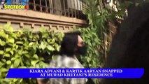 Kiara Advani and Kartik Aaryan Spotted at Murad khetani’s residence