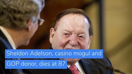 Sheldon Adelson, casino mogul and GOP donor, dies at 87, and other top stories in US news from January 13, 2021.