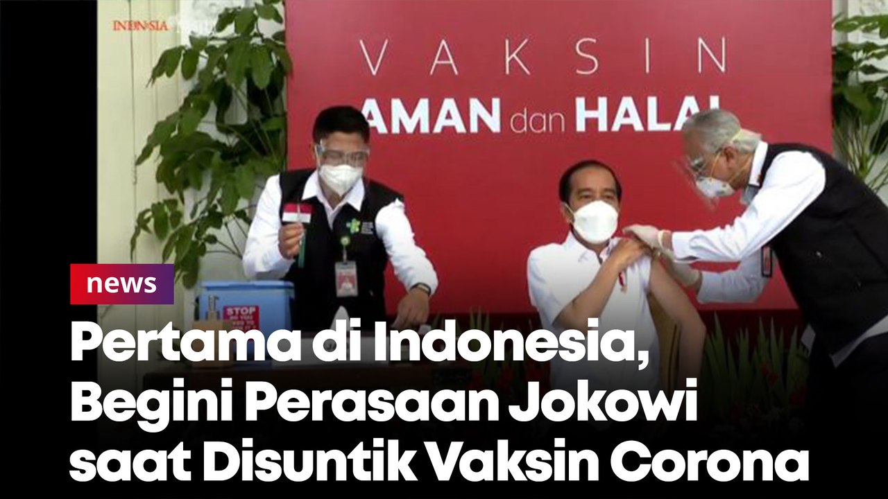 Pertama di Indonesia, Begini Perasaan Jokowi saat Disuntik Vaksin Corona