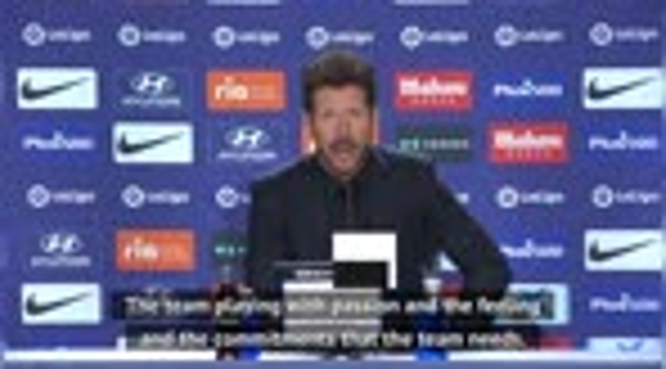Improving Atleti is more important than the LaLiga title for Simeone