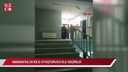 Ankara'da 2 ayrı operasyonda 20 kilo uyuşturucu ele geçirildi