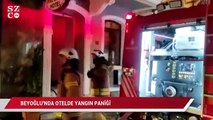 Beyoğlu'nda bir otelde yangın paniği