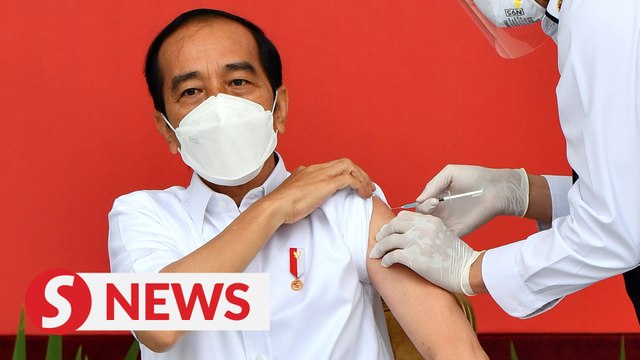 Indonesian president Jokowi receives Covid-19 jab, starting vaccination drive