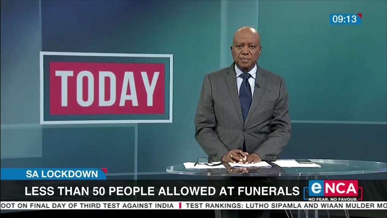 Less than 50 people allowed at funerals