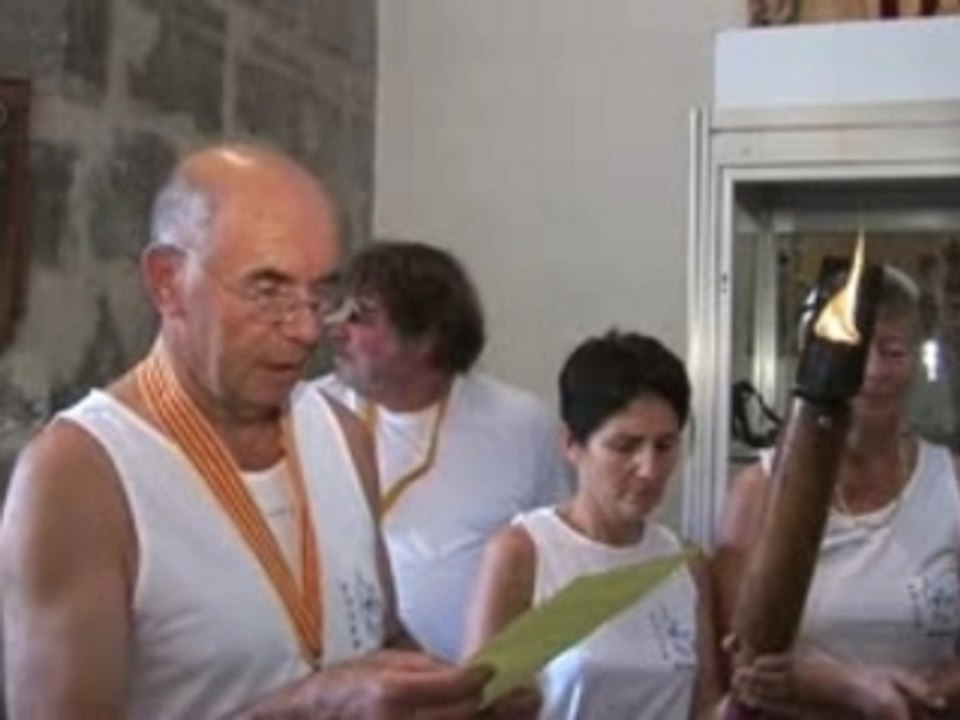 Départ de la flamme en Provence
