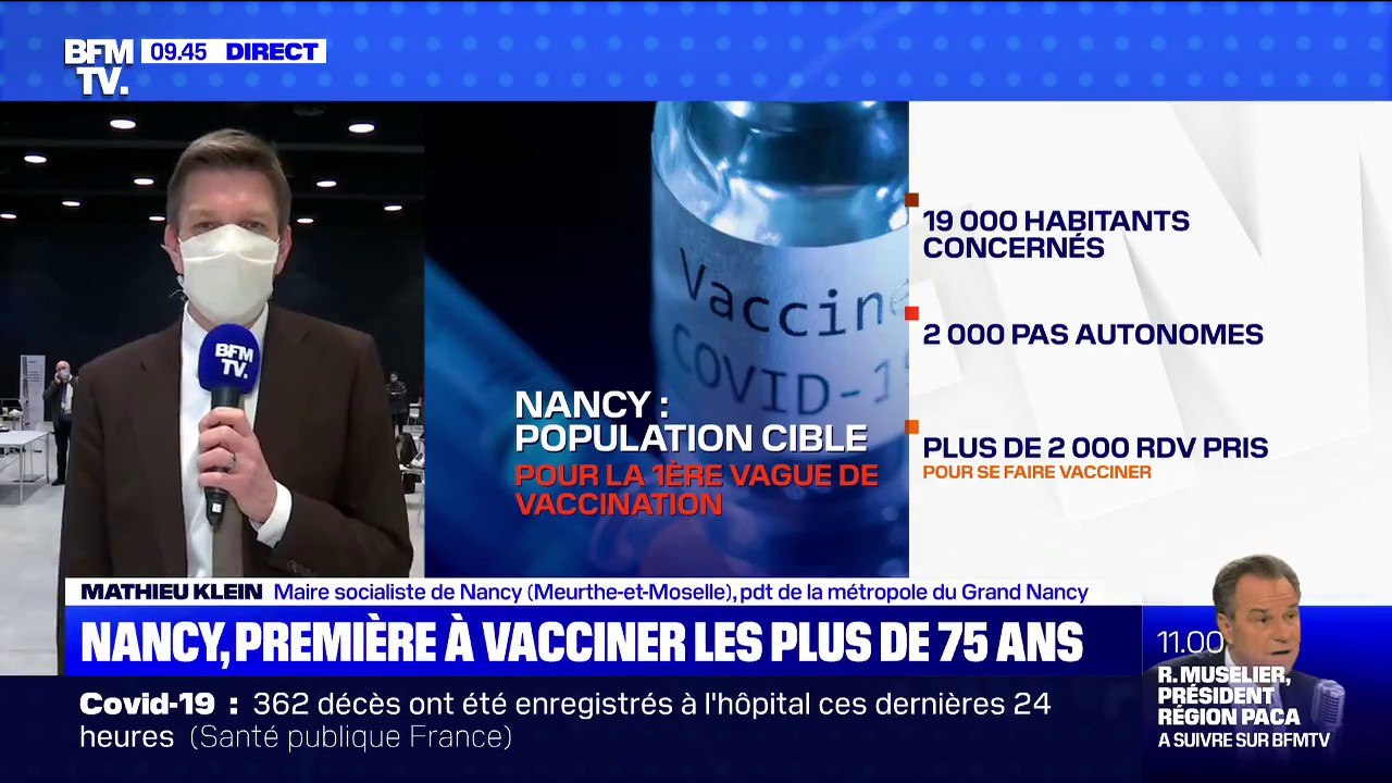 Mathieu Klein (maire PS de Nancy): "D'ici la fin de la semaine, 3300 personnes seront vaccinées" contre le Covid-19